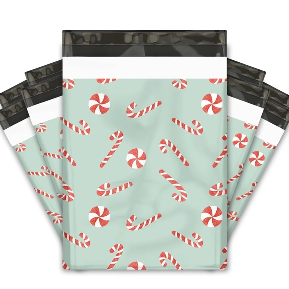 Other - 15 Candy Cane Poly Mailers